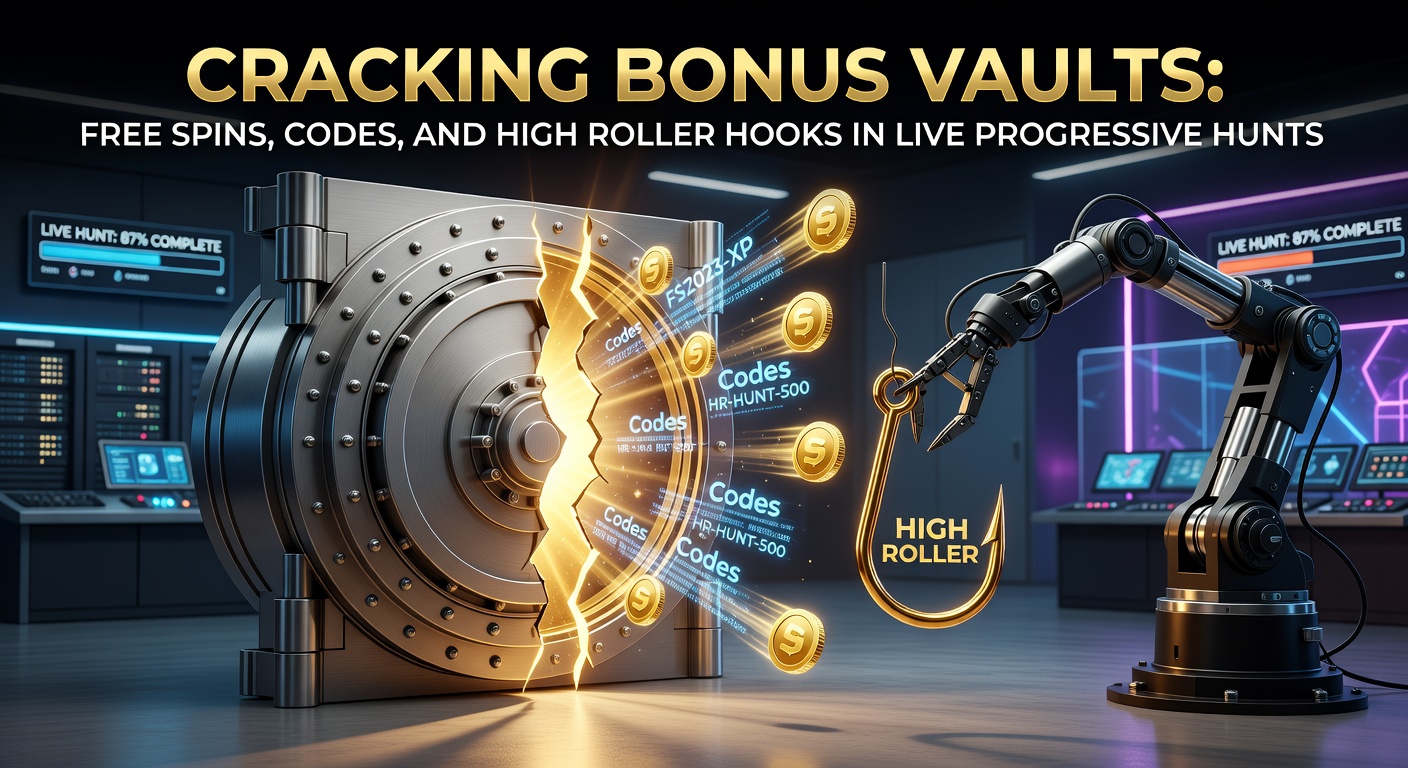 Vibrant digital vault bursting open with cascading free spins and golden progressive jackpot coins in a live casino interface