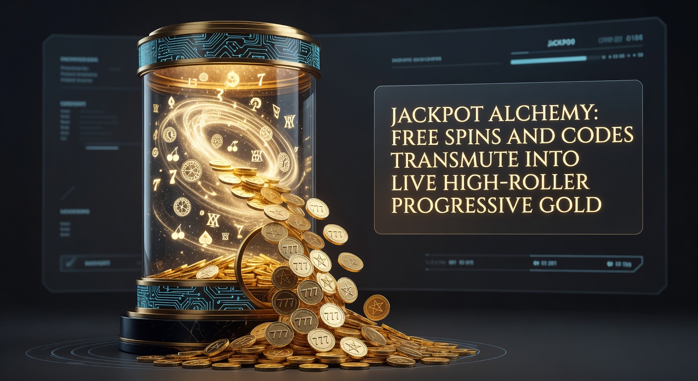 Vibrant graphic showing free spins morphing into cascading gold coins and progressive jackpot meters in a live casino setting