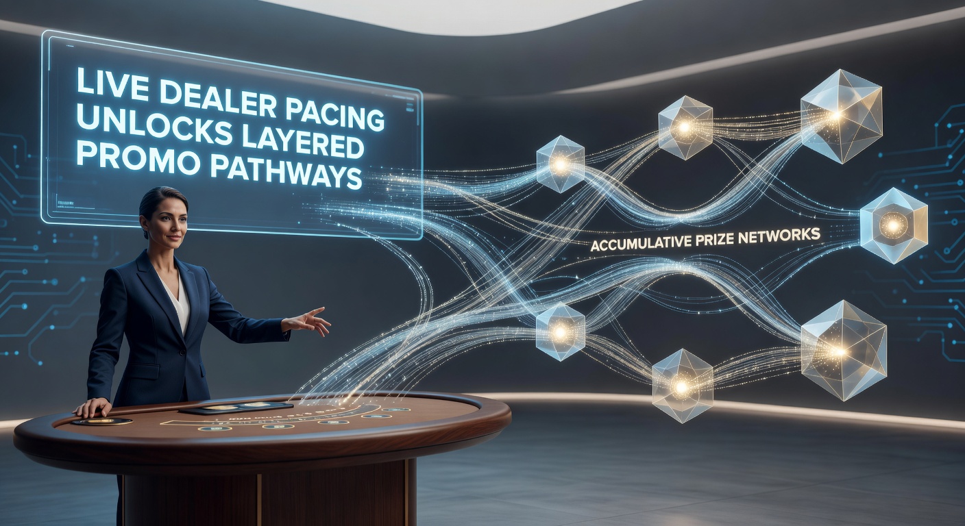 Live dealer table showing paced gameplay with digital overlays indicating promo layers and accumulative prize indicators
