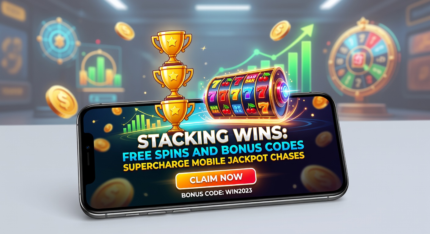Player's hand holding smartphone with jackpot notification popping up amid layered bonus icons and spinning reels