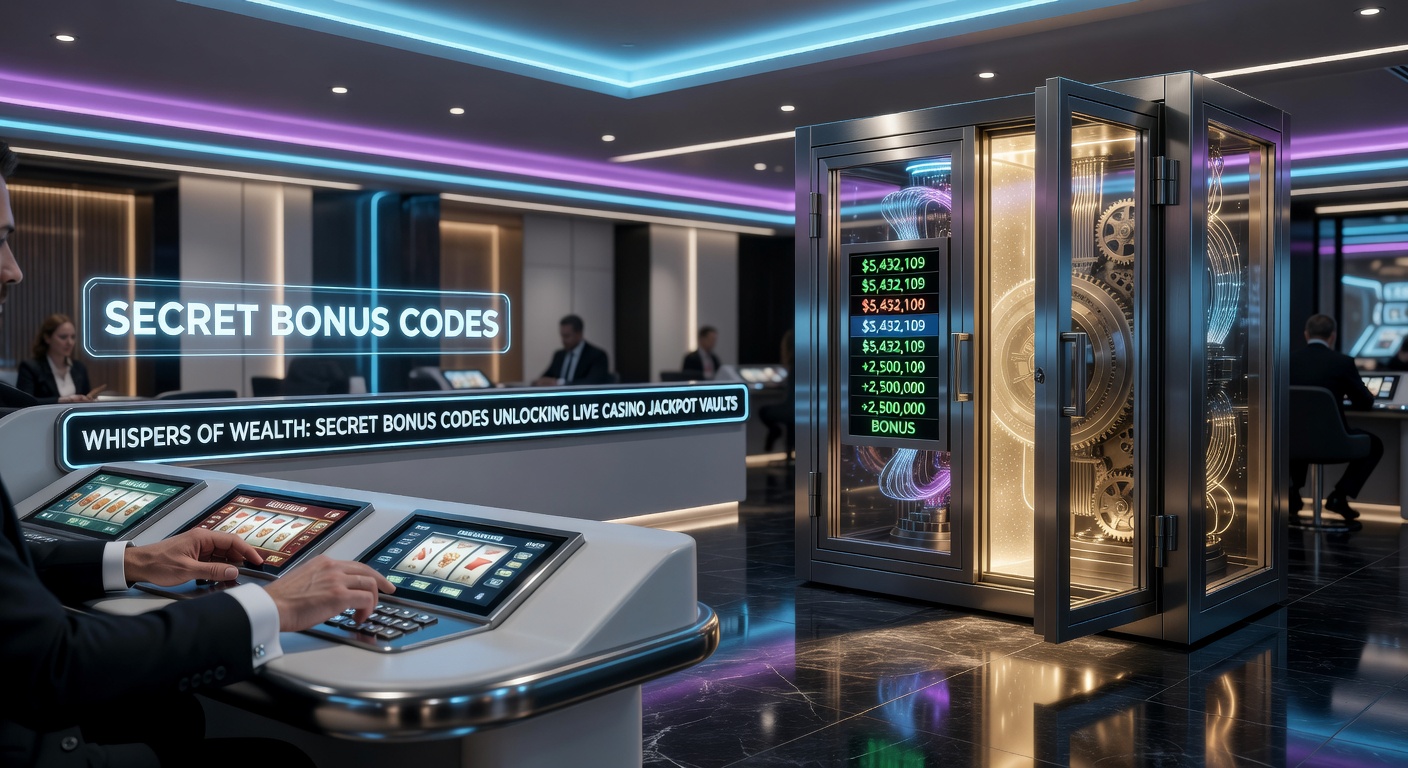 Close-up of a smartphone screen displaying a secret bonus code entry during a live casino jackpot game, with vault icons glowing